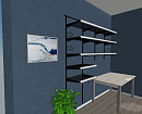 Настенные полки для рабочего места студента